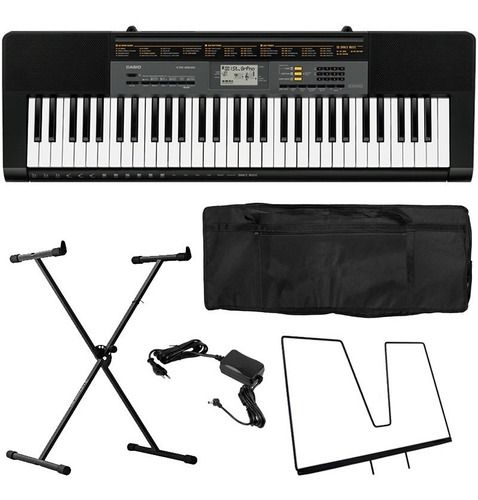 Kit Teclado Casio Ctk2500 61 Teclas 5/8 C/ App De Estudo