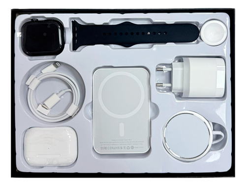 Reloj Smartwatch 6 En 1 + AirPods Pro + Power Bank Magsafe