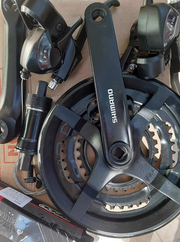 Imagen 2 de 4 de Plato Y Biela Shimano 170mm Ty-301