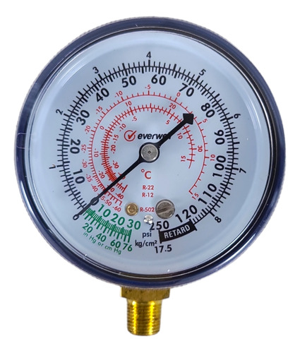 Reloj Para Manometro De Refrigeracion Baja Presion R22 R134
