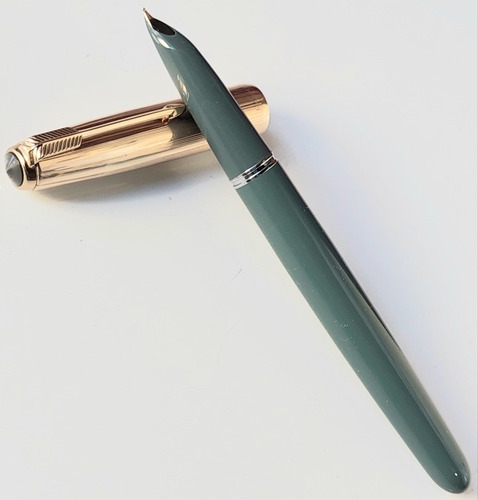 Parker 51 Oro Verde Grisáceo Made In Usa 