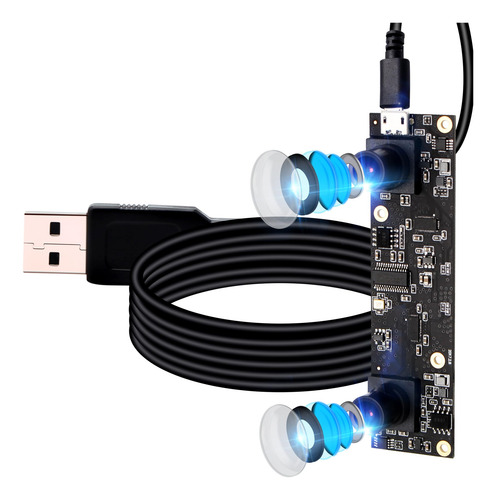 Elp Camara Usb Doble Lente 1080p 3d Estereo Para Computadora