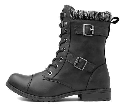 Botas De Combate De Mujeres De Perros Rock B082xpdqfv_080424