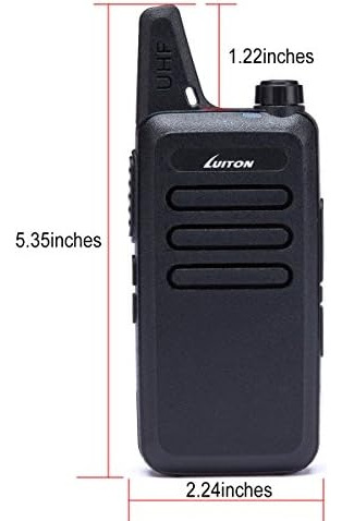 Luiton Mini Walkie Talkies Para Niños Con Carga Micro Usb Lt