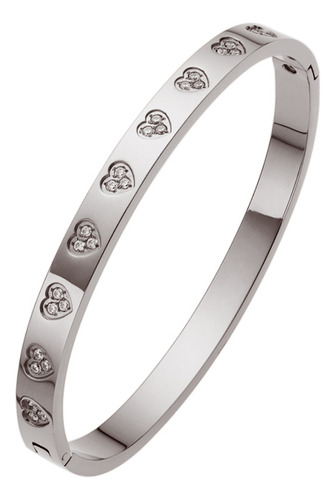 Pa Brazalete De Acero De Titanio En Forma De Corazón Con