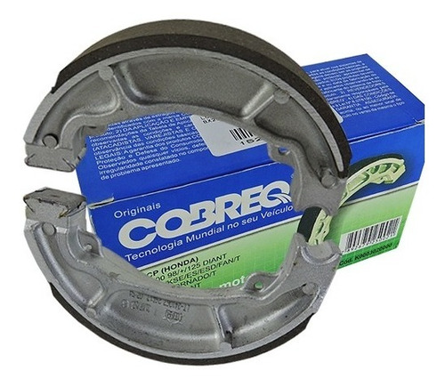 Pastilha Freio + Lona Patim Cobreq Honda Titan Fan 160 Comb