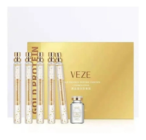 Paquete 2 Cajas Hilos Líquido Colágeno Tensores 24k + Serum Tipo de piel Mixta