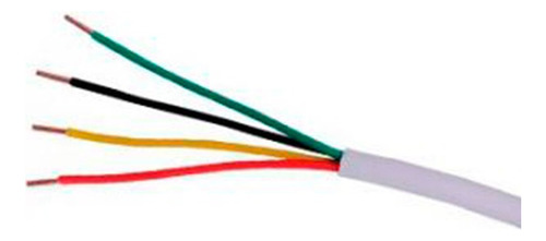 Bobina Cable De Alarma 4 Core Multifilar Wireplus 100 Metros
