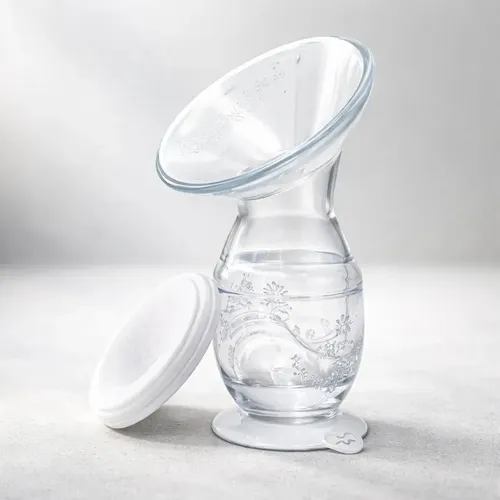 Coletor De Leite Materno Manual Bomba Tirar Leite Silicone Extrator Confortável Prático Portátil Amamentação Marca Popsy