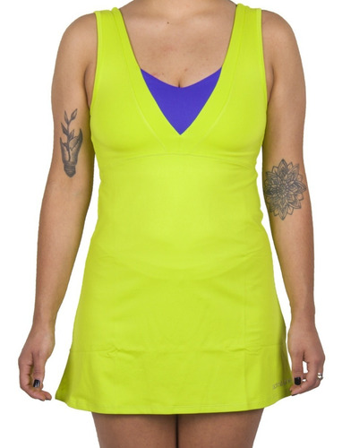 Vestido Mujer Admit One Aries Escote V Deportivo 