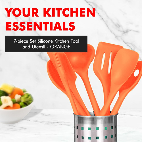 Juego De Utensilios De Silicona Para Cocina De 7 Piezas