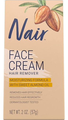 Nair Hair Remover Crema Facial Hidratante Con Aceite De Alme