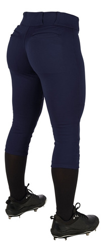 Pantalon Softbol Champro Tournament Bp11 Marino Corto Dama