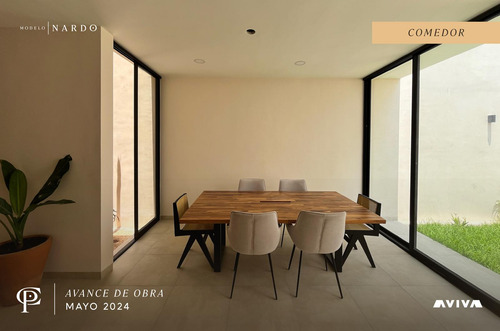 Casa En Venta Merida, Temozon Norte En Privada, Modelo Nardo Con Piscina, Entrega Inmediata.
