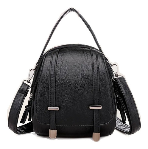 Bolso Pequeño Vintage Para Mujer, Cruzado Cuero Pu Suave