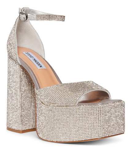 Sandalia De Tacón Steve Madden Kassiani Para Mujer, Piel Óse