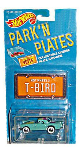 1988 Hot Wheels Park 'n Placas 1957 T-bird Incluye Coleccion