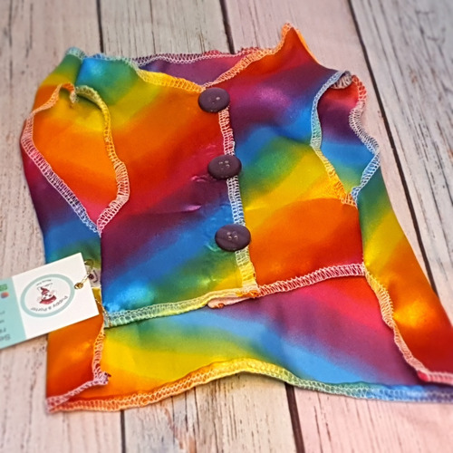 Roupa Pet - Colete Cetim Tam 4 - Roupinha Cachorro