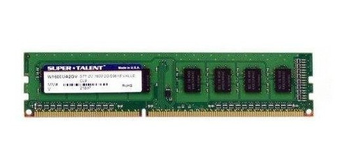 Memoria Ram 2gb Super Talent Ddr3-1600 256mx8 Cl9 Value Server (w1600ua2gv)
