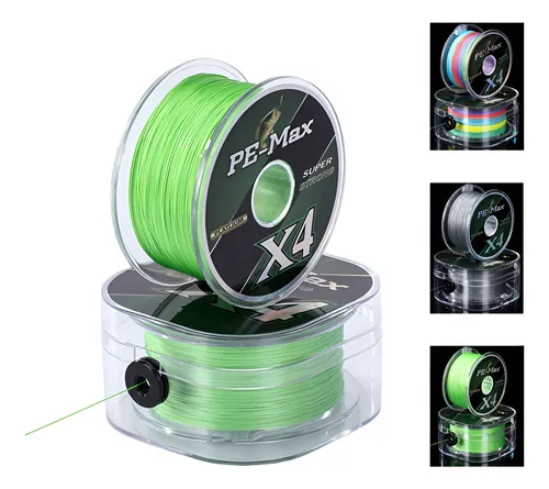 Linha De Pesca Multifilamento 300metro Pe 4 Fios Supertração