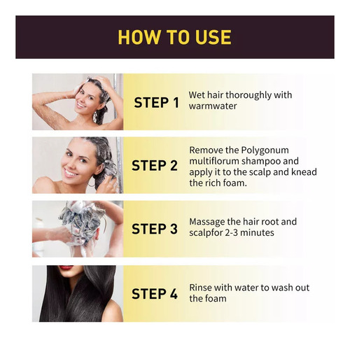Champús Instantáneos Para Teñir El Cabello Castaño 3pcs