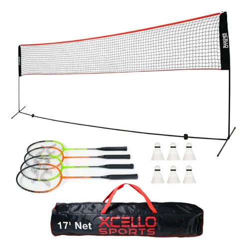 Xcello Sports Juego Completo De Raquetas De Bdminton, Incluy