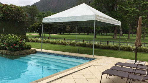 Tenda Piramidal 7x6 M Completa Com 01 Fechamento-lateral Pvc