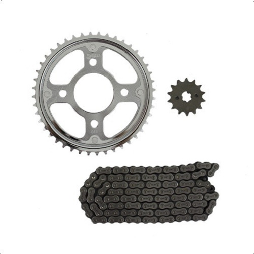 Kit Sprocket (engrane Y Cadena) Honda Cbf125 Alta Calidad