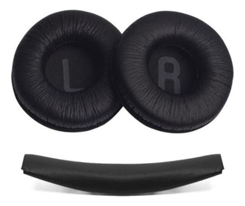 Almohadillas + Vincha Para Jbl Tune T450bt 500bt 510bt Negro