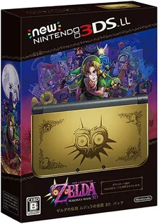 New Nintendo 3ds Xl Hyrule Gold Majoras Mask Limited Edition