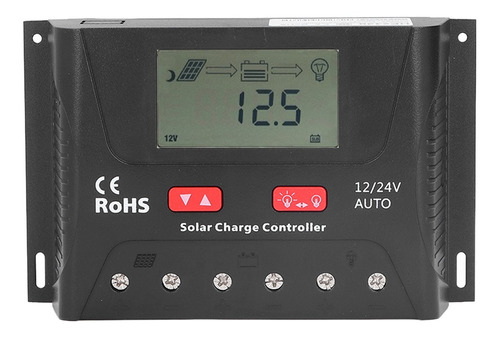 Controlador De Energía Renovable 30a 12v/24v Pwm Solar Charg