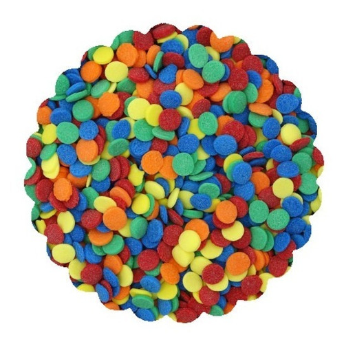 Granillo Sprinkles Confeti Redondo Colores Brillantes 1 Kg.