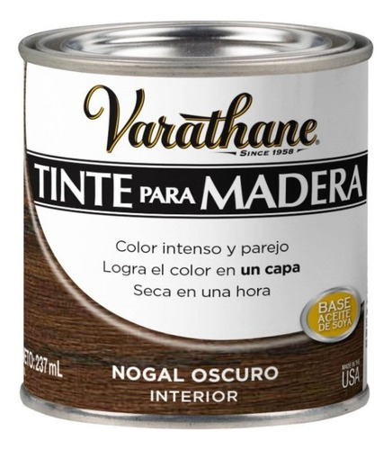 Tinte Para Madera Colores Clásicos 0,237 L Varathane Color Nogal Oscuro