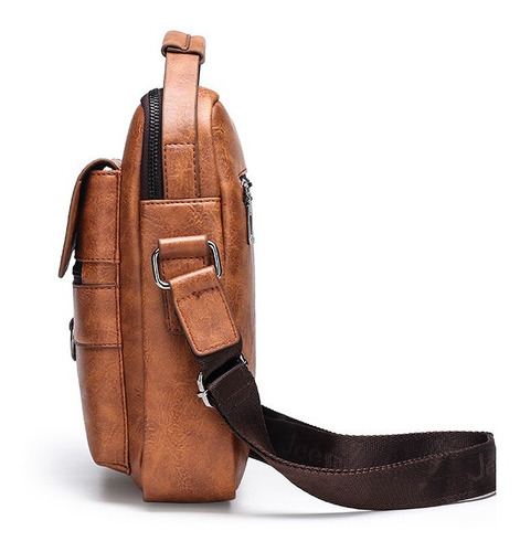 Imagen 2 de 9 de Jeep Hombre Bolso De Piel Bolso Bandolera