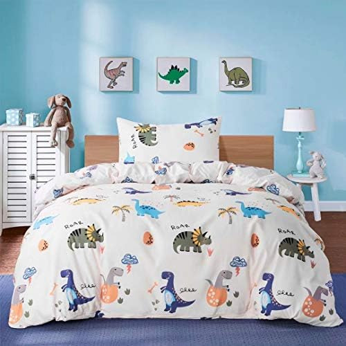 New Macohome Juego De Cama De Dinosaurio Para Ni?os Y