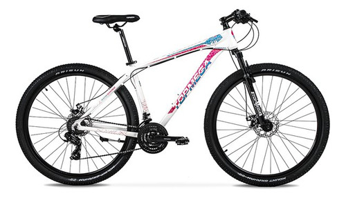 Bic Mtb Topmega Sunshine R29 21v Blanco/celeste/rosa Talle M