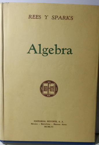 Álgebra Rees Y Sparks Pasta Dura (Usado)