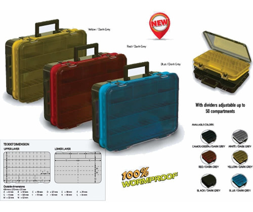 Caja De Pesca Doble Relix 3007 - Divisiones Móviles - @dcp