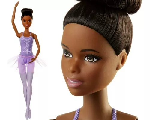 Boneca Menina Barbie Negra Quero Ser Bailarina Original