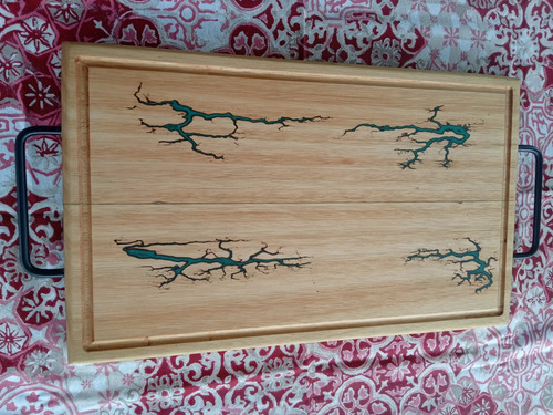 Tabla De Picar Haciendo Viruta Asado 50x30 Cm Rectangular