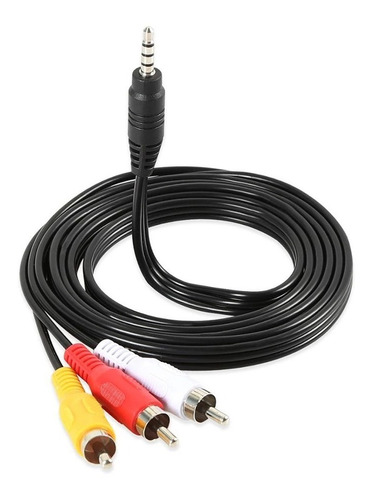 Cable Plug 3.5mm Macho A 3 Rca  Audio Vídeo Tv Box