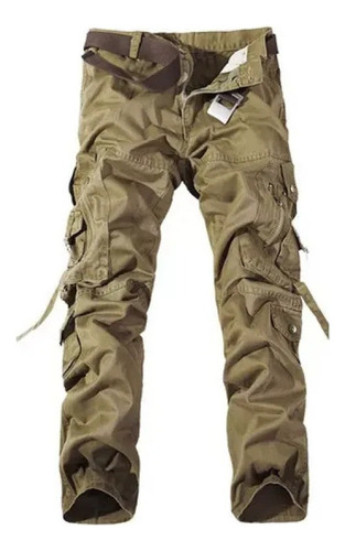 Pantalones Tipo Cargo Militares Para Hombre, Mono Informal Y