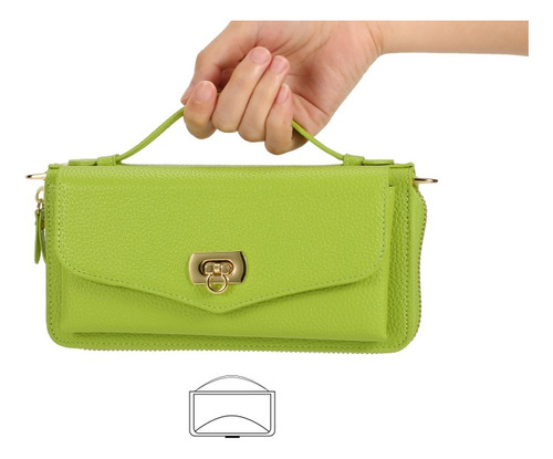 Funda De De Cuero Multifuncional Cruzada Para Samsung