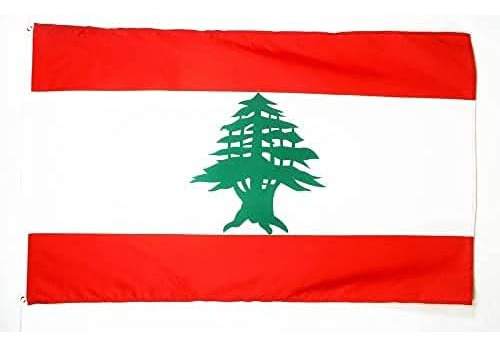 Az Flag - Bandera Del Líbano - 3x5 Pies - Estandarte Libanés
