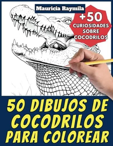 50 Dibujos De Cocodrilos Para Colorear - Libro De Colorear P