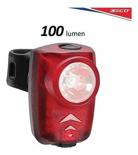 Cecousa 100 Lumenes Usb Recargable Luz Trasera De Bicicleta