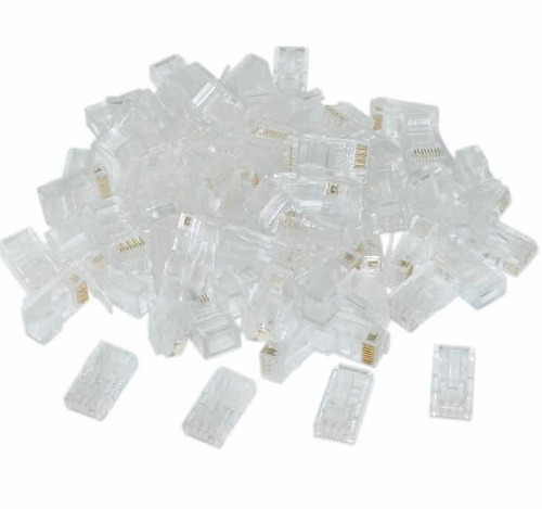 Pack De 100 Fichas Rj45 Categoría 5 E Ideal Armar Cable R