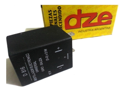 Destellador Elec. 12v-3 Term.s/abraz Dze 816 Moto Avenida