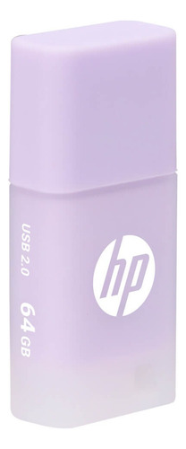 Hp memoria Usb 2.0 V168 flash drive 64gb tonos pastel color lila