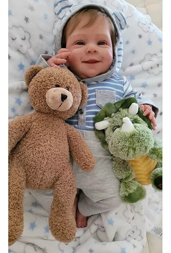 Muñeco Bebe Reborn Realista Pintado A Mano Kit Sebastián